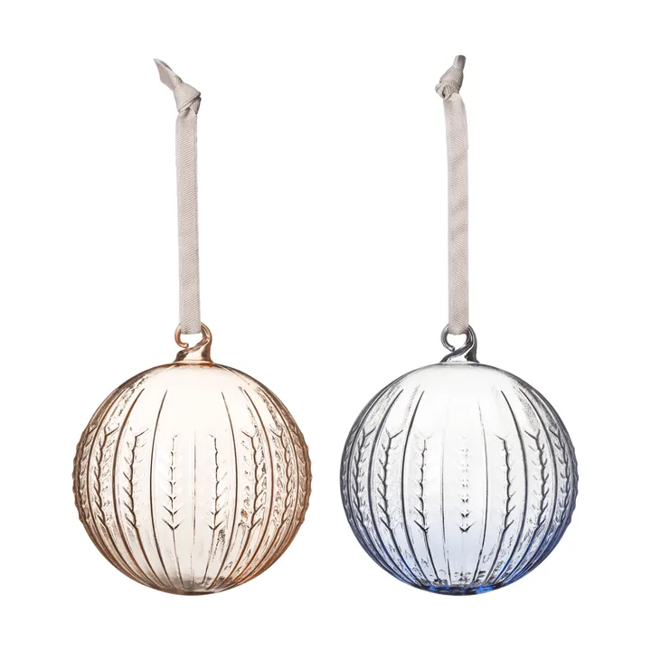 Swedish Grace kerstbal - Jubilee-blauw, 2-pack - Rörstrand