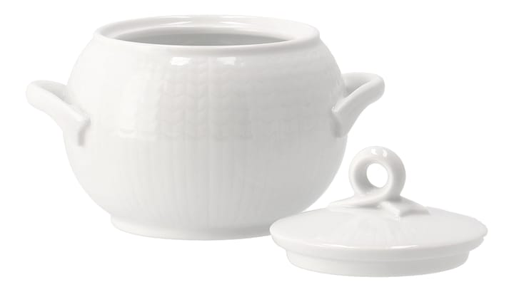 Swedish Grace kom met deksel 40 cl, Snö (wit) Rörstrand