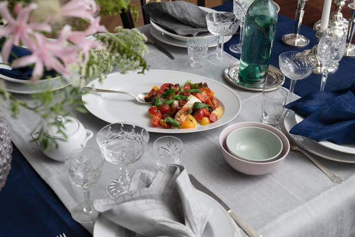 Swedish Grace kom met deksel 40 cl, Snö (wit) Rörstrand