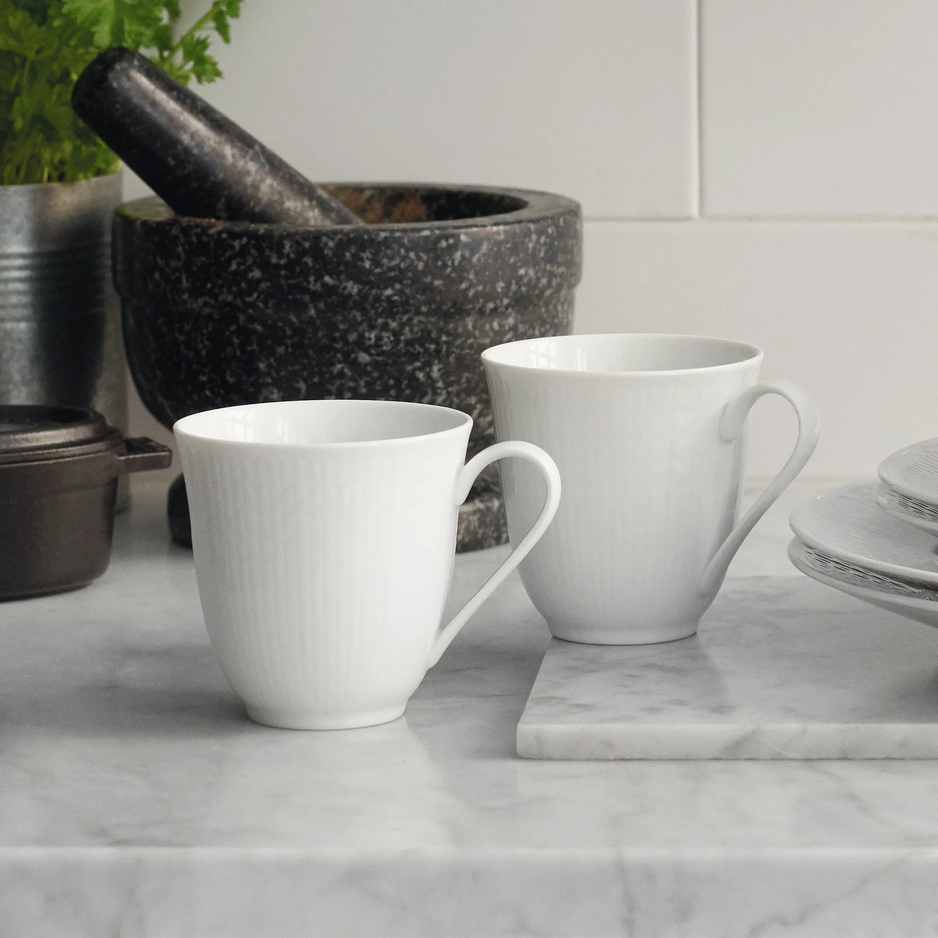 Swedish Grace mok 30 cl, snow (wit) Rörstrand