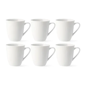 Swedish Grace mok 50 cl, 6-pack snow (wit) - Rörstrand