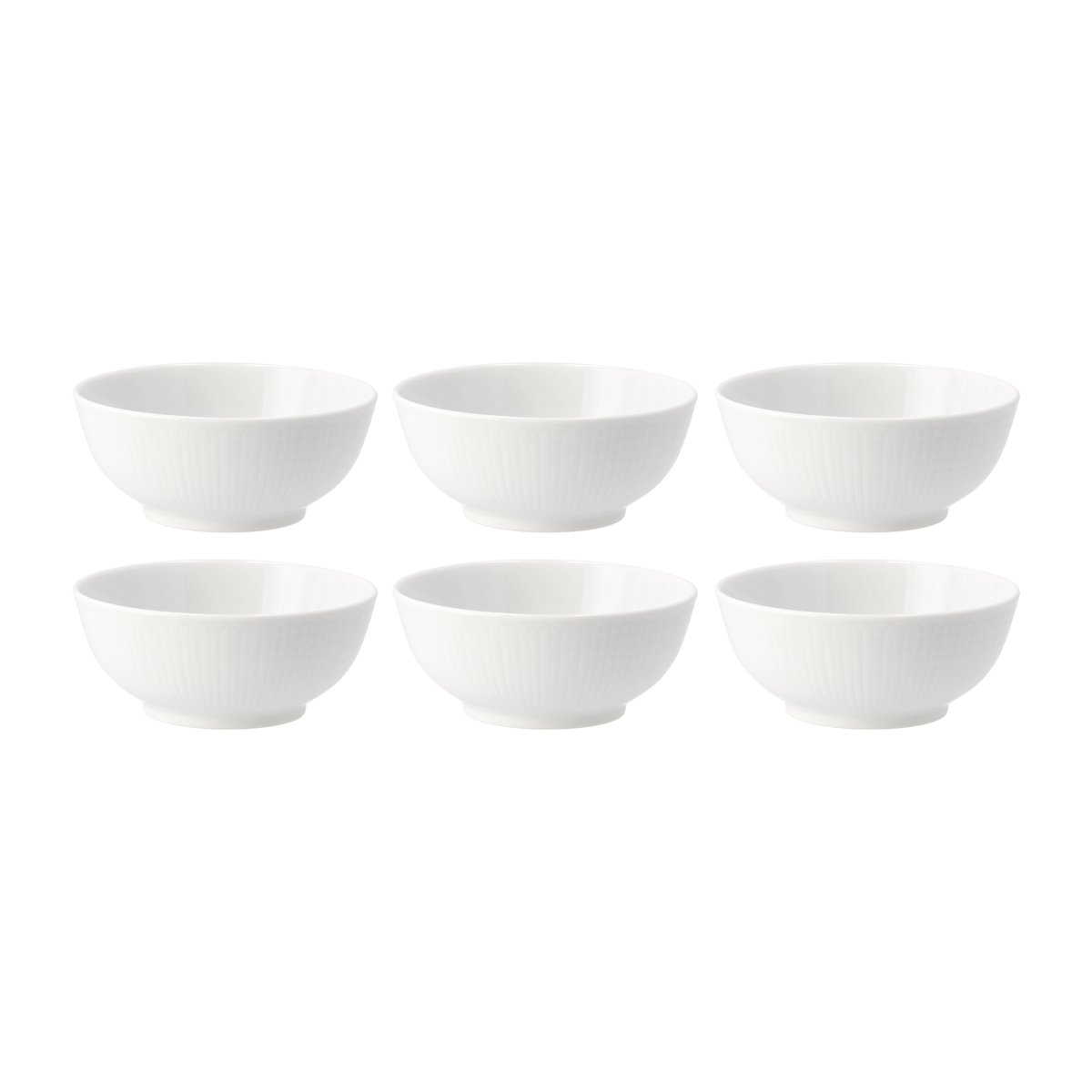 Rörstrand Swedish Grace schaal 30 cl, 6-pack snow (wit) snow (wit)