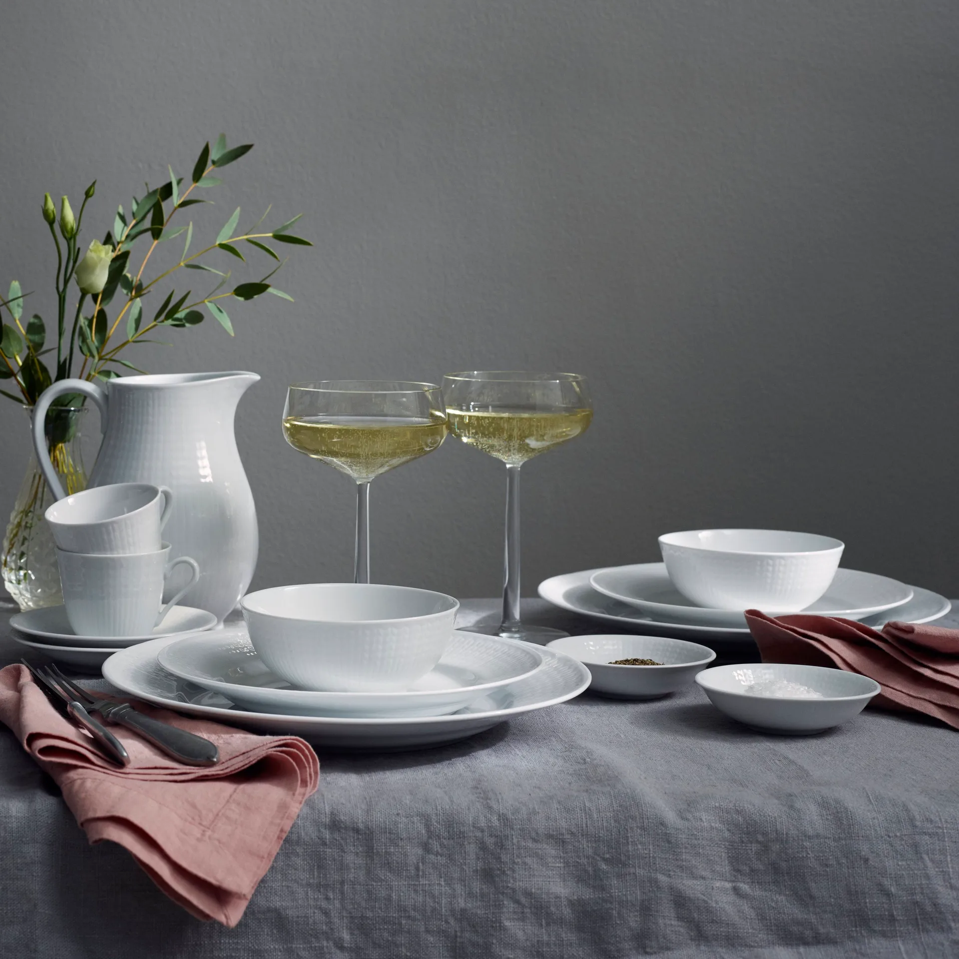 Swedish Grace schaal 30 cl, 6-pack snow (wit) Rörstrand