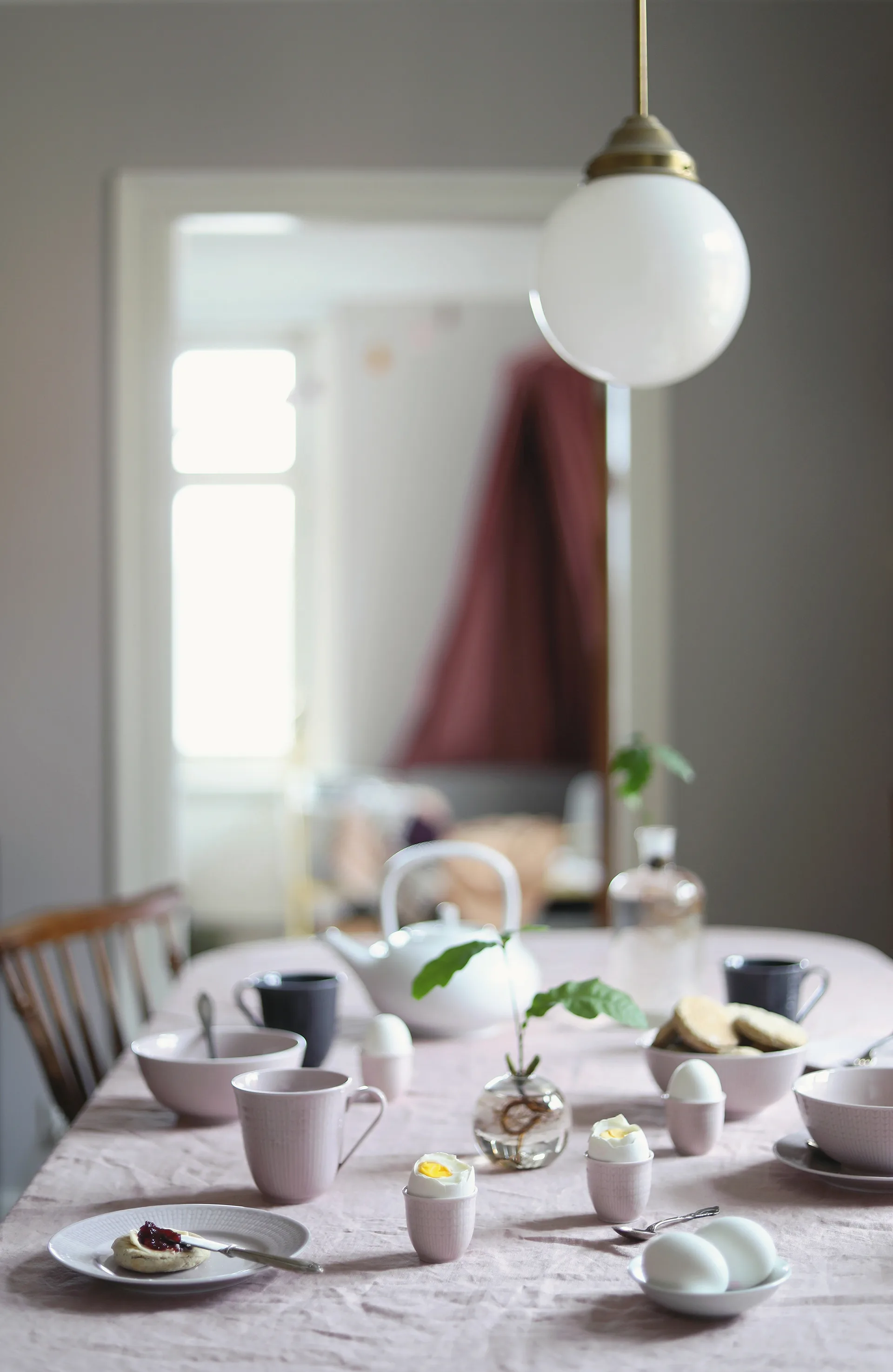 Swedish Grace schaal groot, rose (roze) Rörstrand