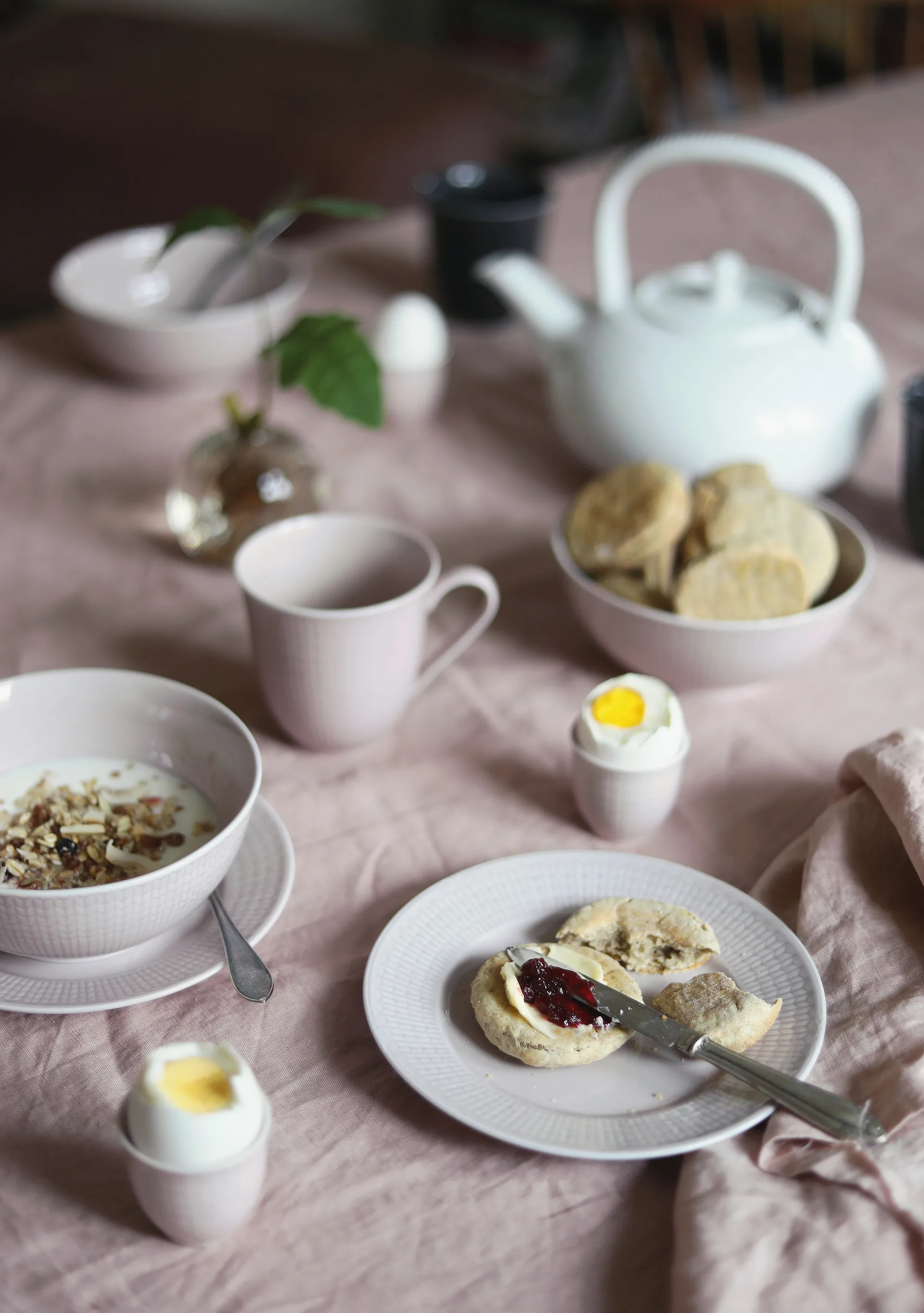 Swedish Grace schaal groot, rose (roze) Rörstrand