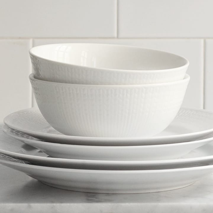 Swedish Grace schaal groot, snow (wit) Rörstrand