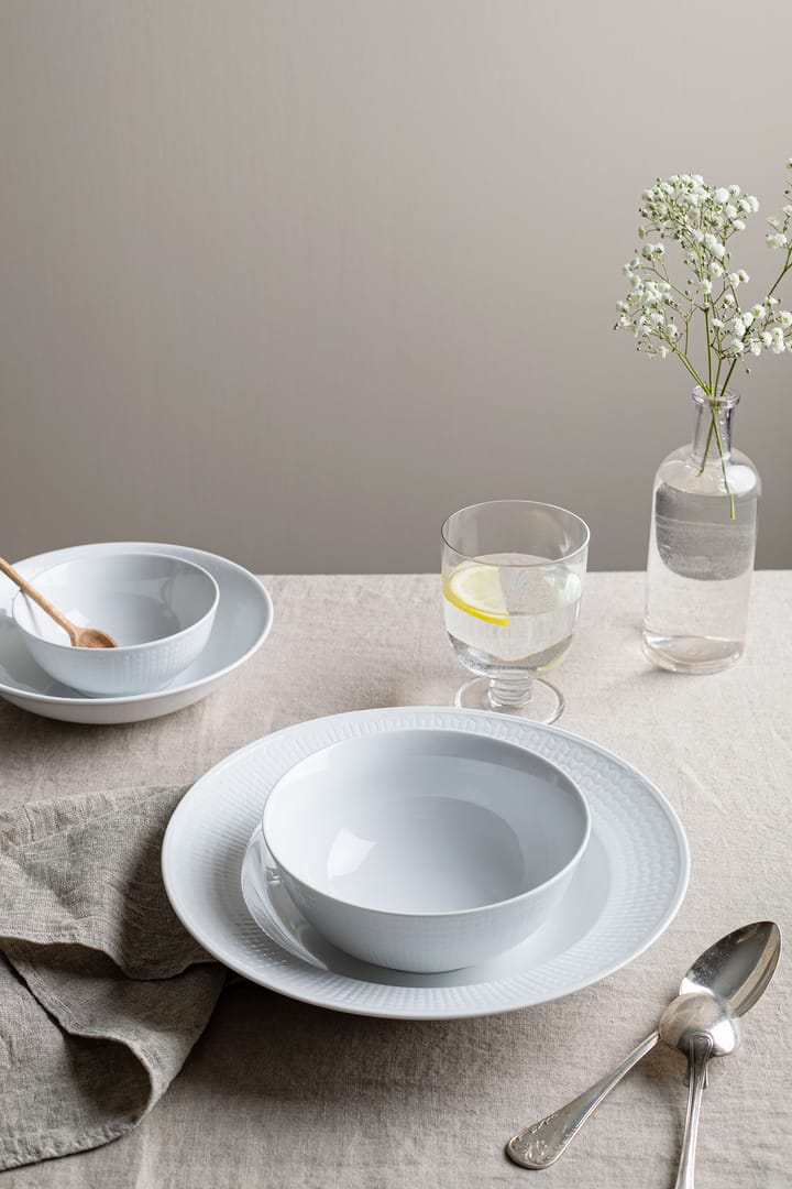Swedish Grace schaal groot, snow (wit) Rörstrand