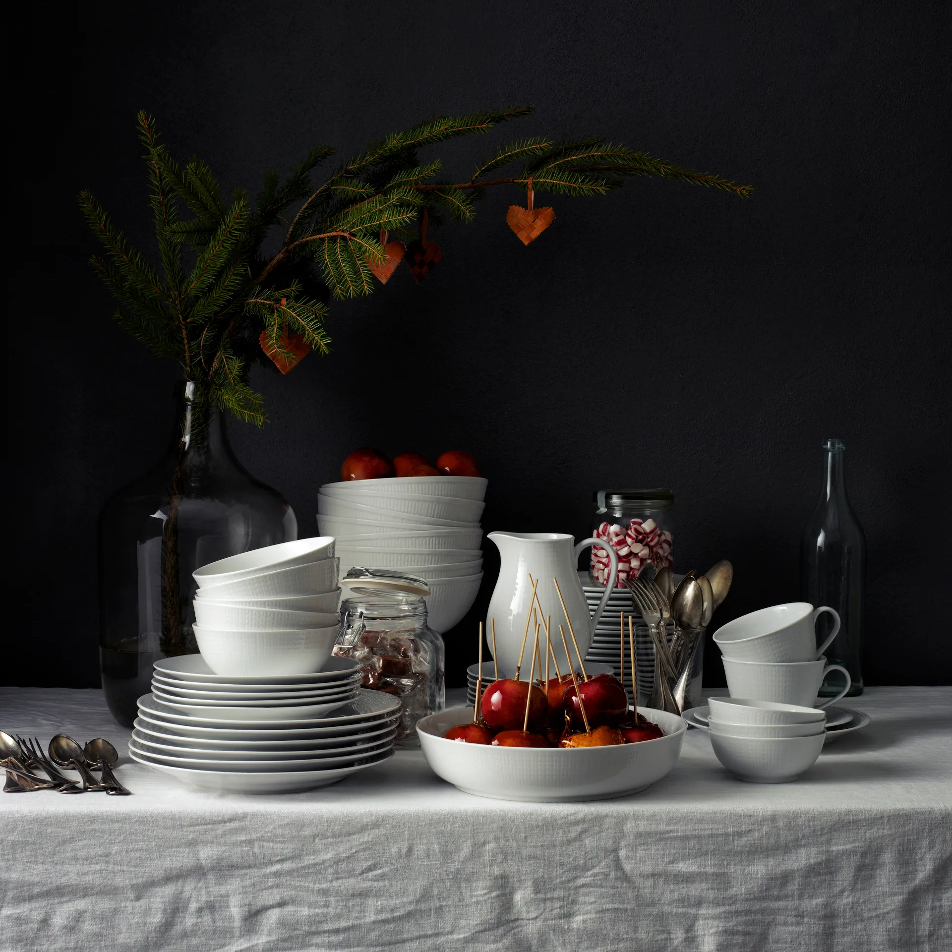 Swedish Grace starter set snow, 8-delig Rörstrand