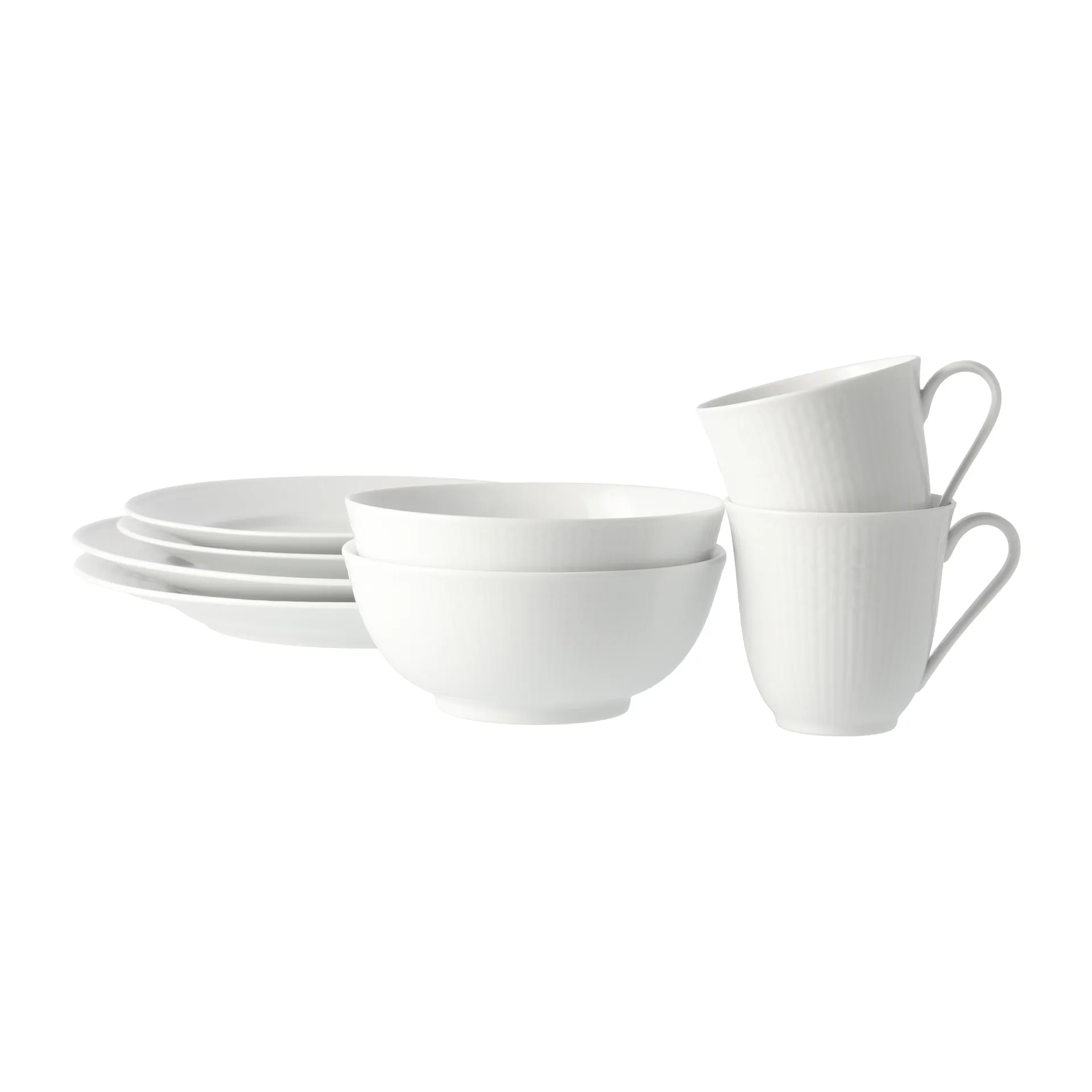 Swedish Grace starter set snow, 8-delig Rörstrand