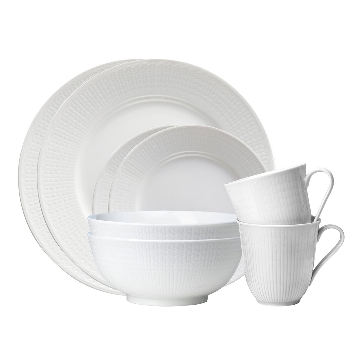 Rörstrand Swedish Grace starter set snow 8-delig