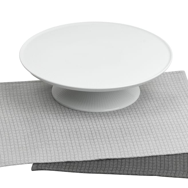 Swedish Grace taartbord 31 cm, Sneeuw Rörstrand