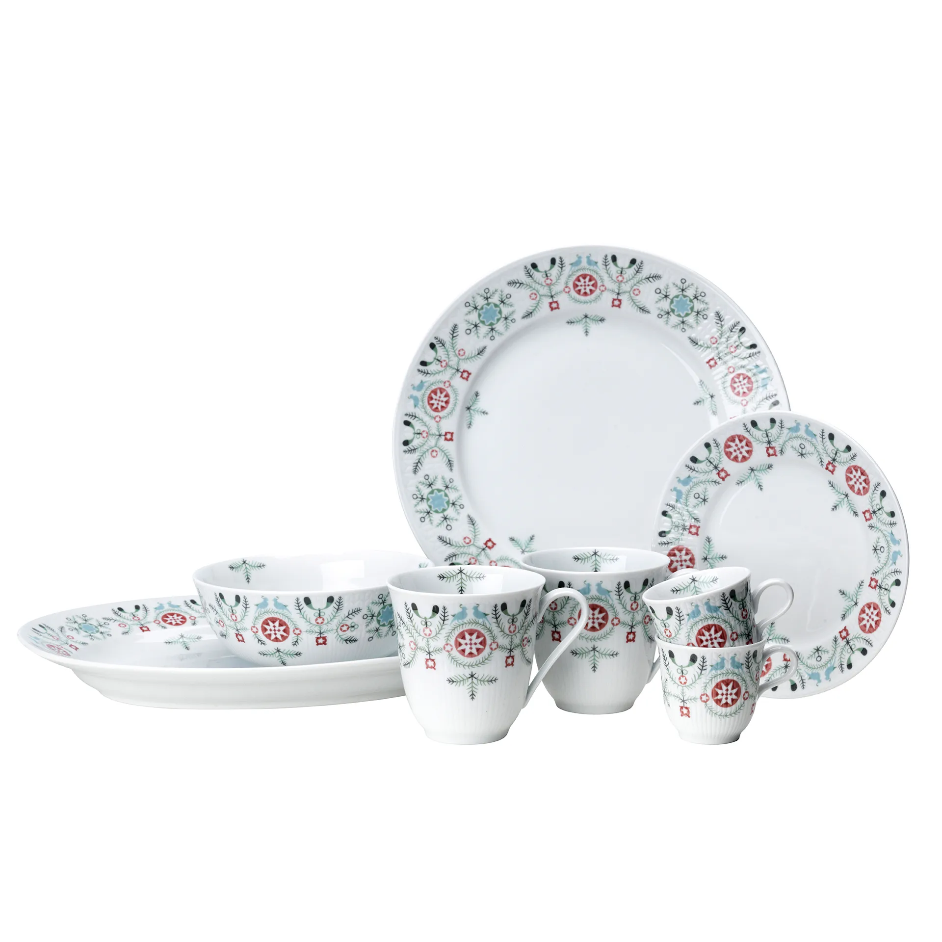 Swedish Grace Winter bord 21 cm., wit Rörstrand