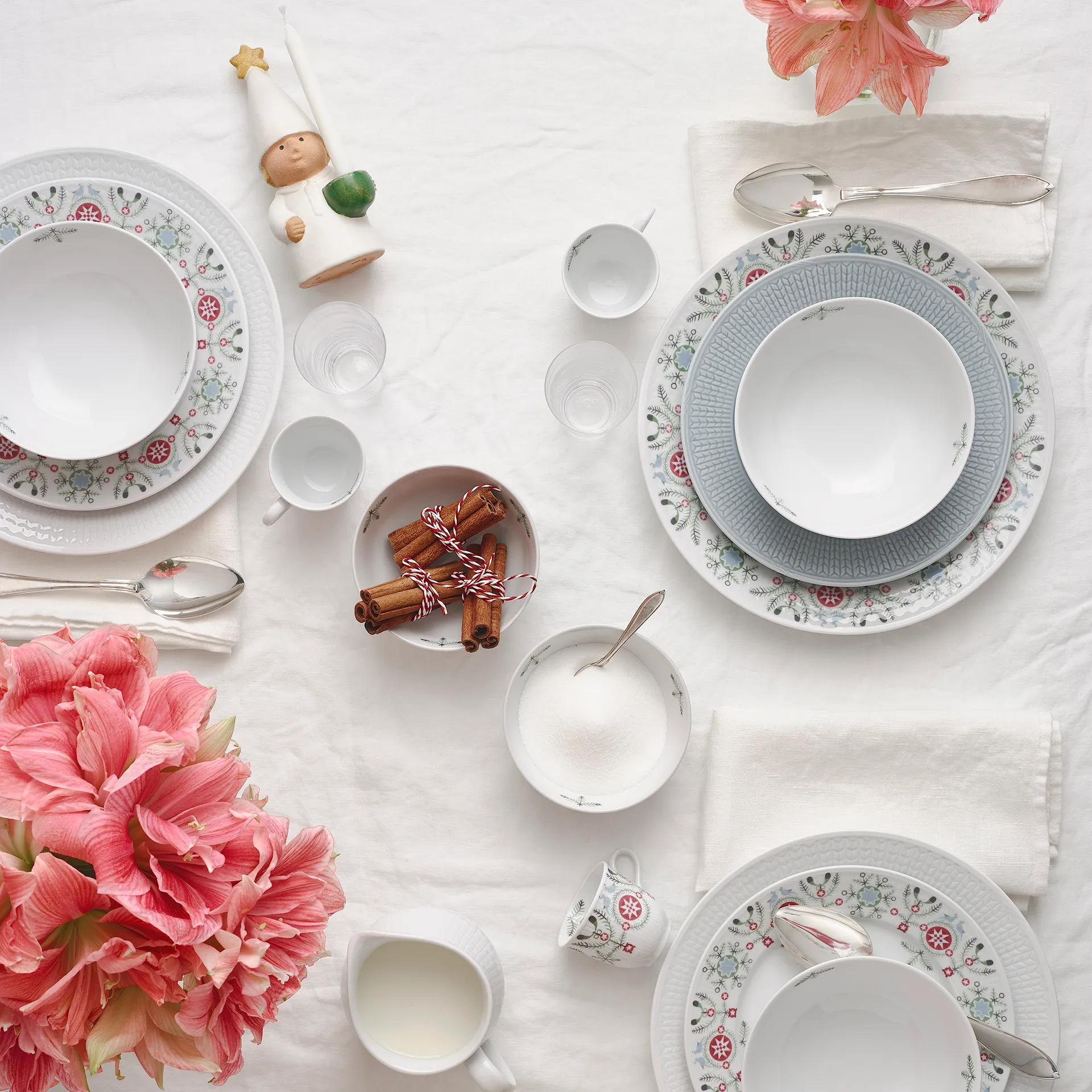 Swedish Grace Winter bord 27 cm, wit Rörstrand