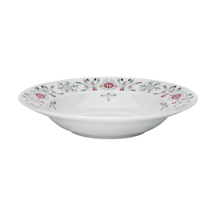 Swedish Grace Winter diep bord Ø25 cm, Wit Rörstrand