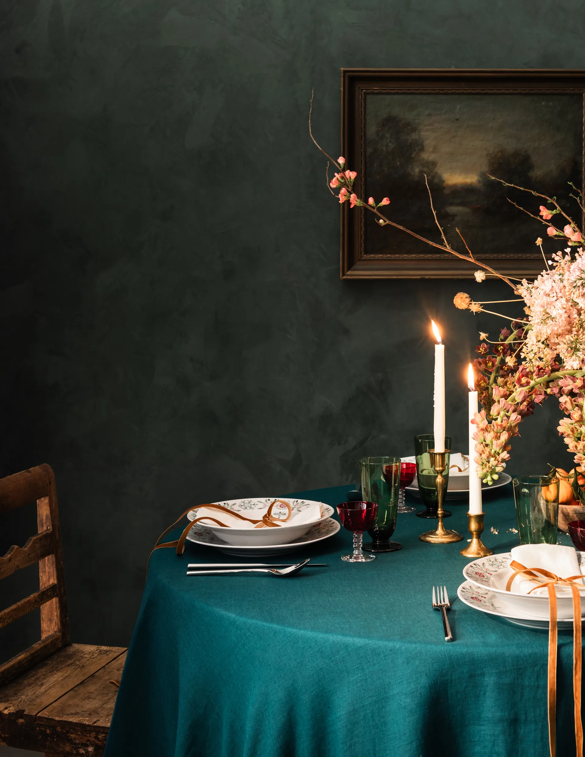 Swedish Grace Winter diep bord Ø25 cm, Wit Rörstrand