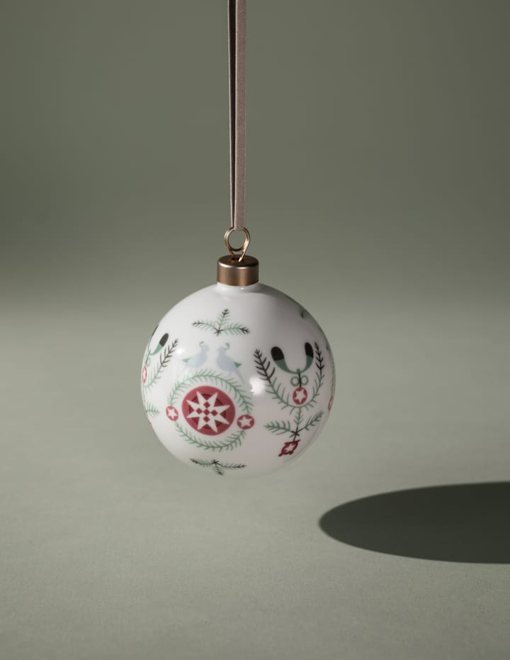 Swedish Grace Winter kerstbal Ø8 cm, Wit
 Rörstrand