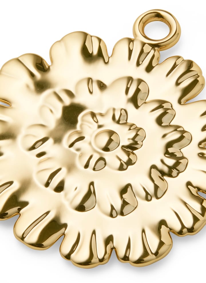 Ball flower kersthanger 6,5 cm, Verguld Rosendahl