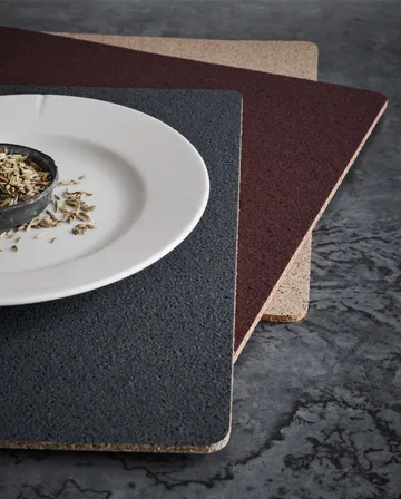 Corki placemat 43x30 cm - Donkergrijs - Rosendahl