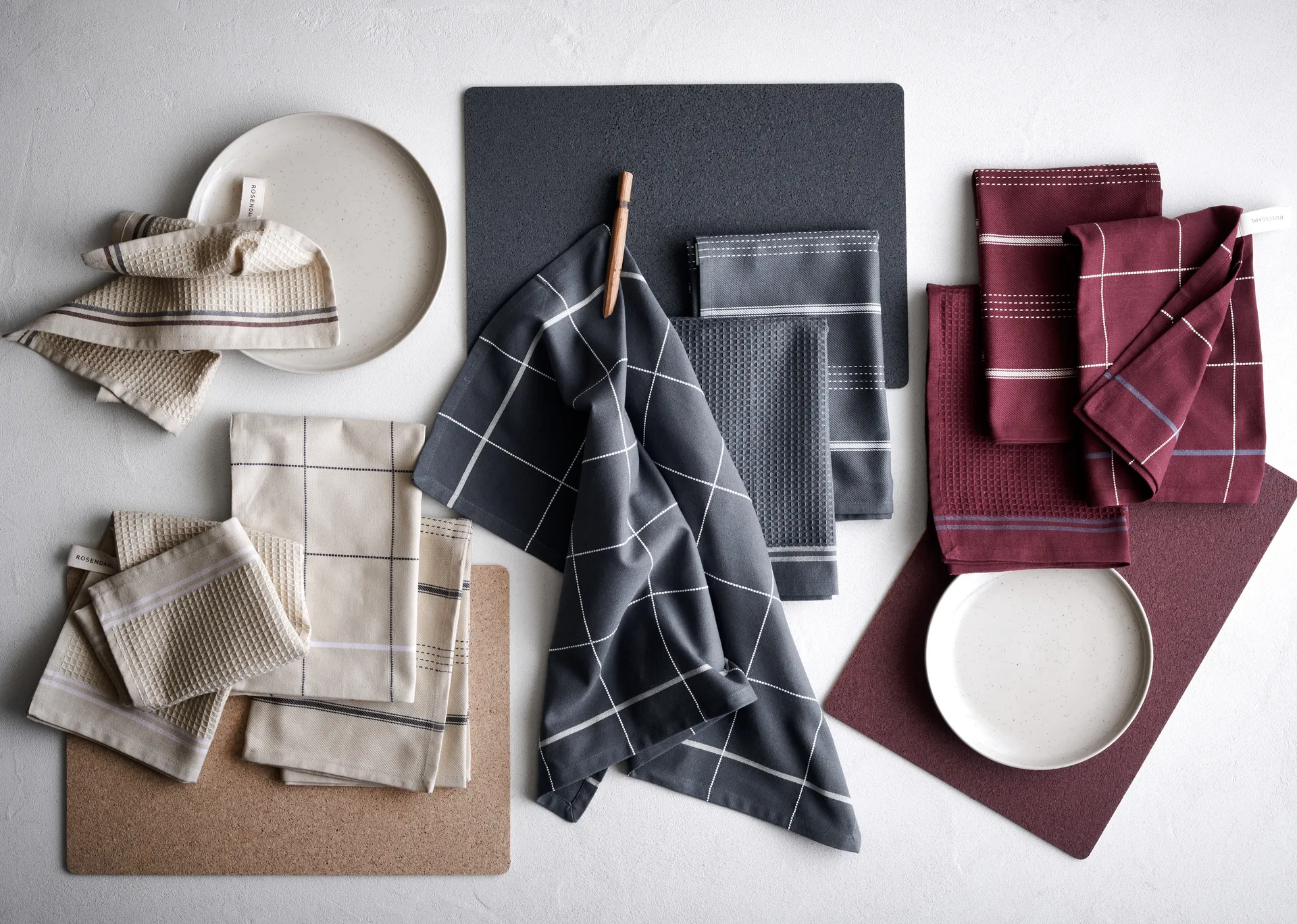 Corki placemat 43x30 cm, Donkergrijs Rosendahl