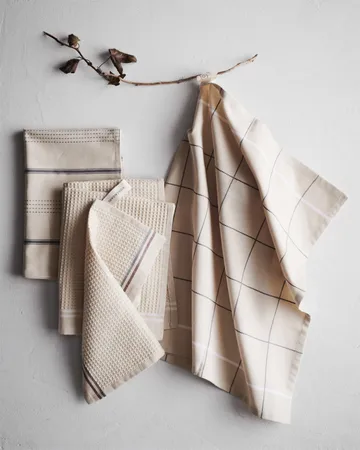 Delta vaatdoekje 30x30 cm 3-pack - Zand - Rosendahl