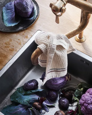 Delta vaatdoekje 30x30 cm 3-pack - Zand - Rosendahl