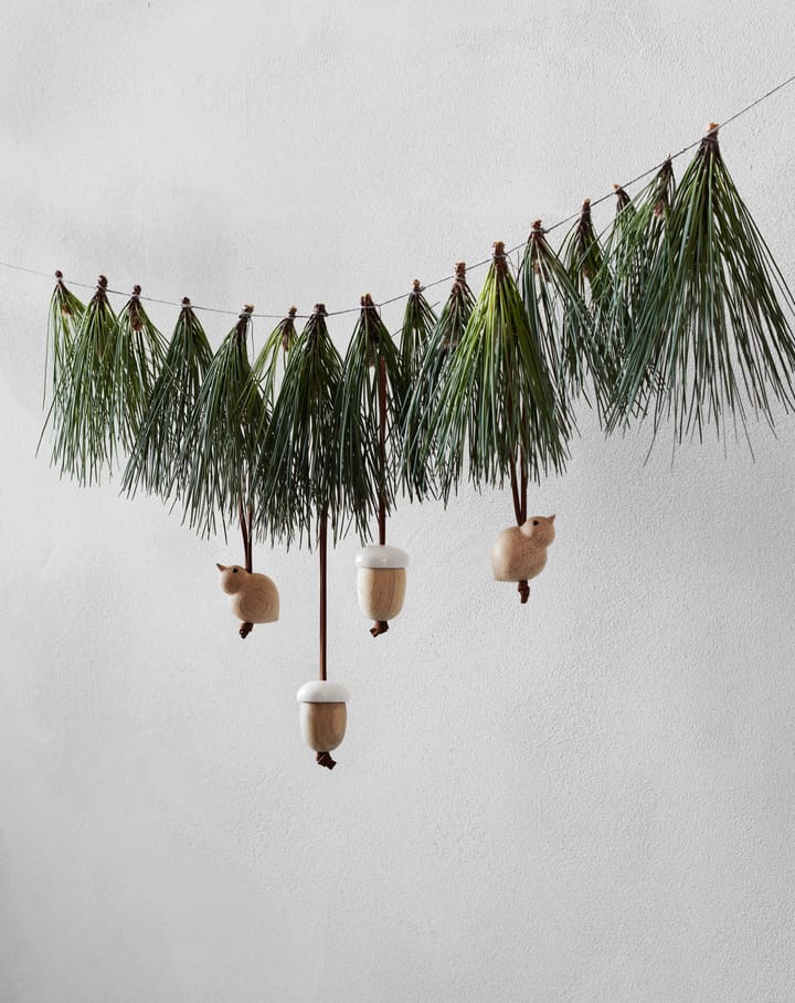 Forest tales eikel Kerstdecoratie, Eikenhout Rosendahl