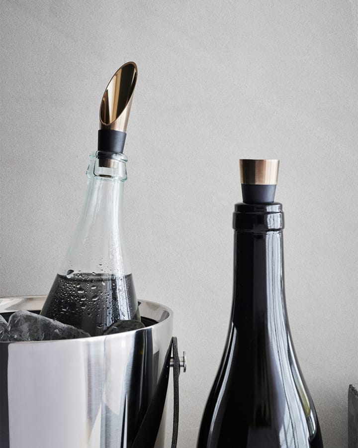 Grand Cru Bareware wijnkurk en schenktuit 2-delig, Zwart-gepatineerd staal Rosendahl