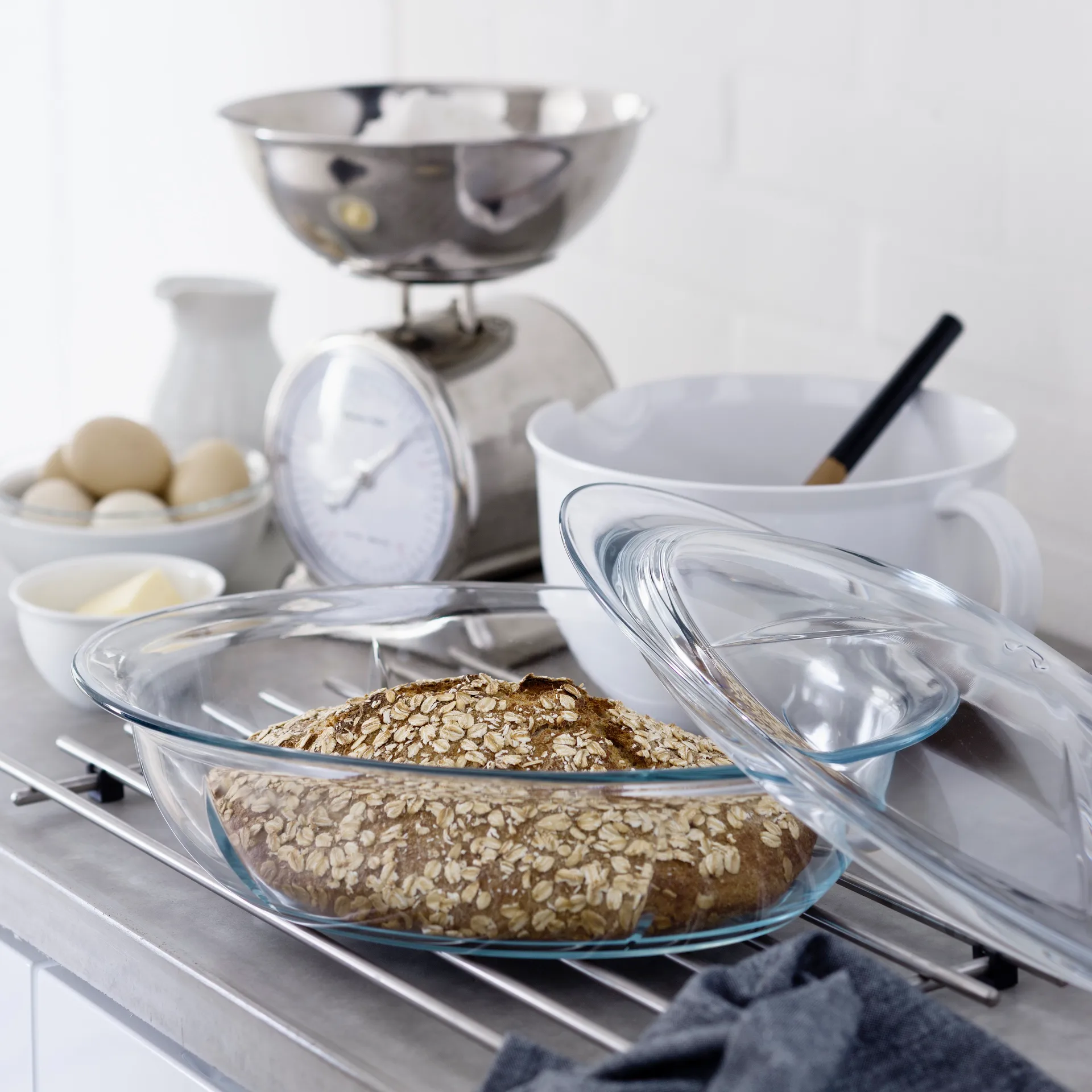 Grand Cru diepe schaal met glazen deksel, 5,4 l Rosendahl