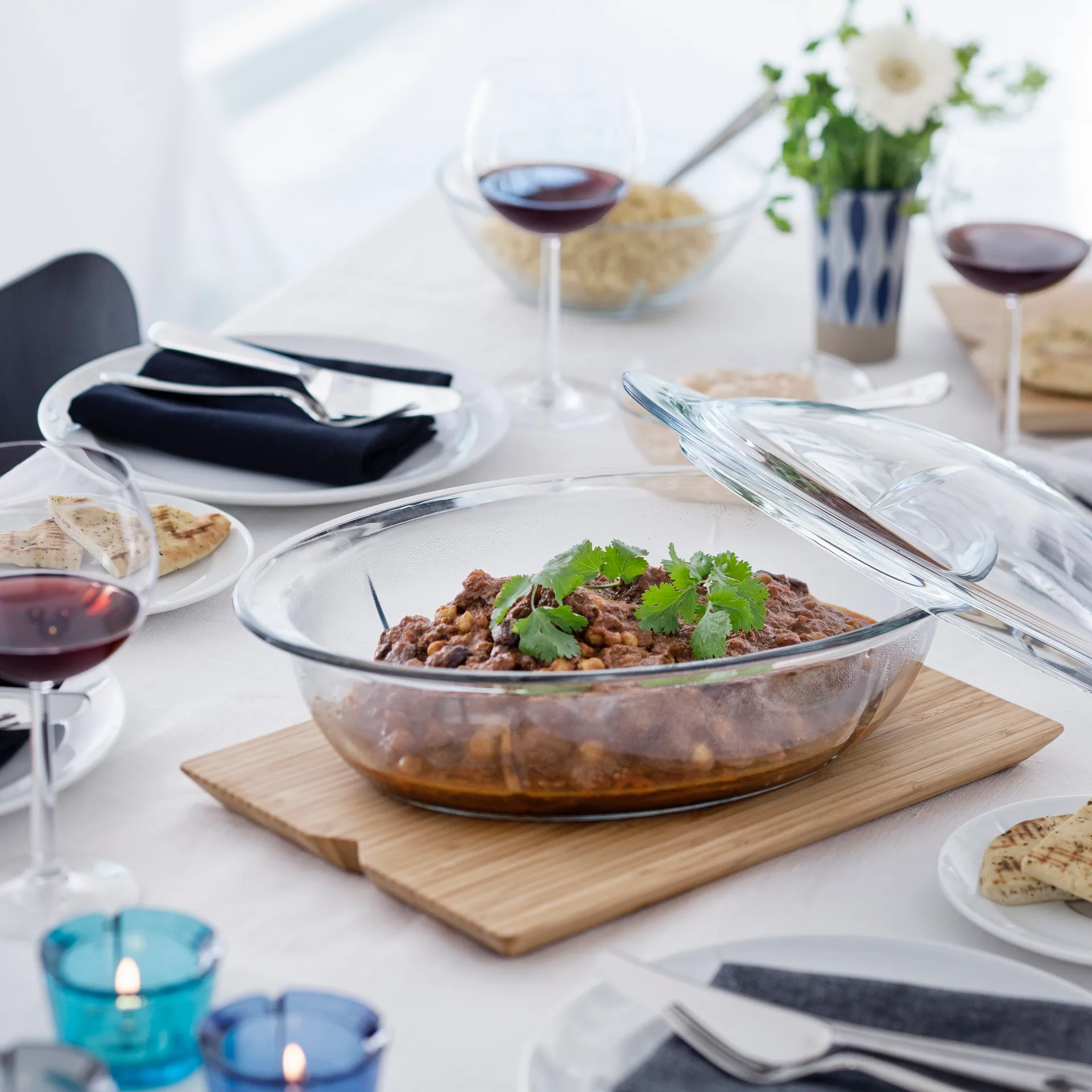 Grand Cru diepe schaal met glazen deksel, 5,4 l Rosendahl