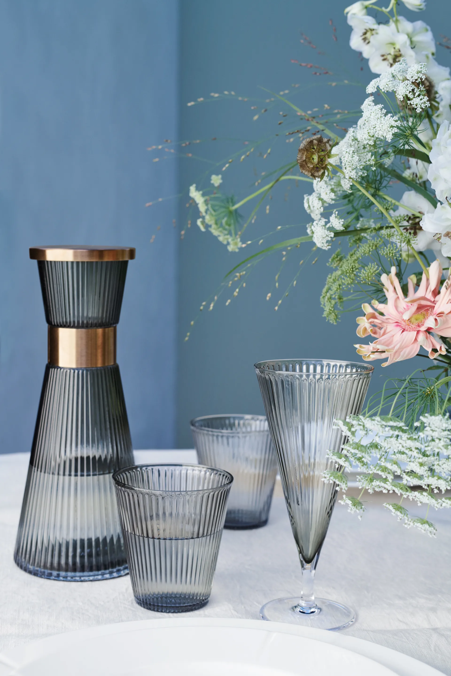 Grand Cru Nouveau deksel voor waterkaraf, Gepatineerd staal Rosendahl