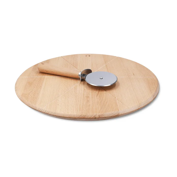 Grand Cru pizzaplank en pizzasnijder - Boek, Ø35 cm - Rosendahl