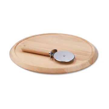 Grand Cru pizzaplank en pizzasnijder - Boek, Ø35 cm - Rosendahl