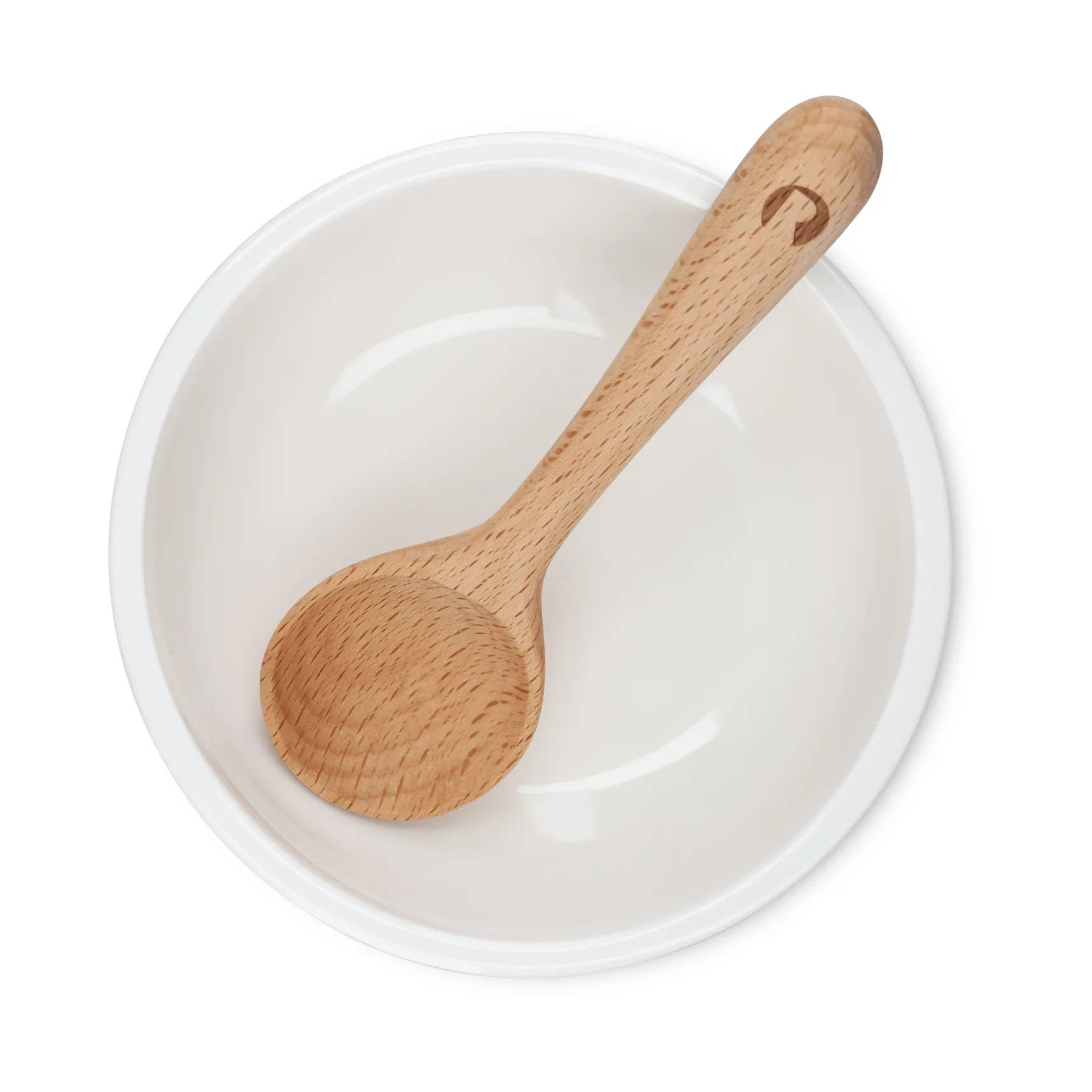 Grand Cru snackschaal en lepel, Wit, Ø10,5 cm Rosendahl