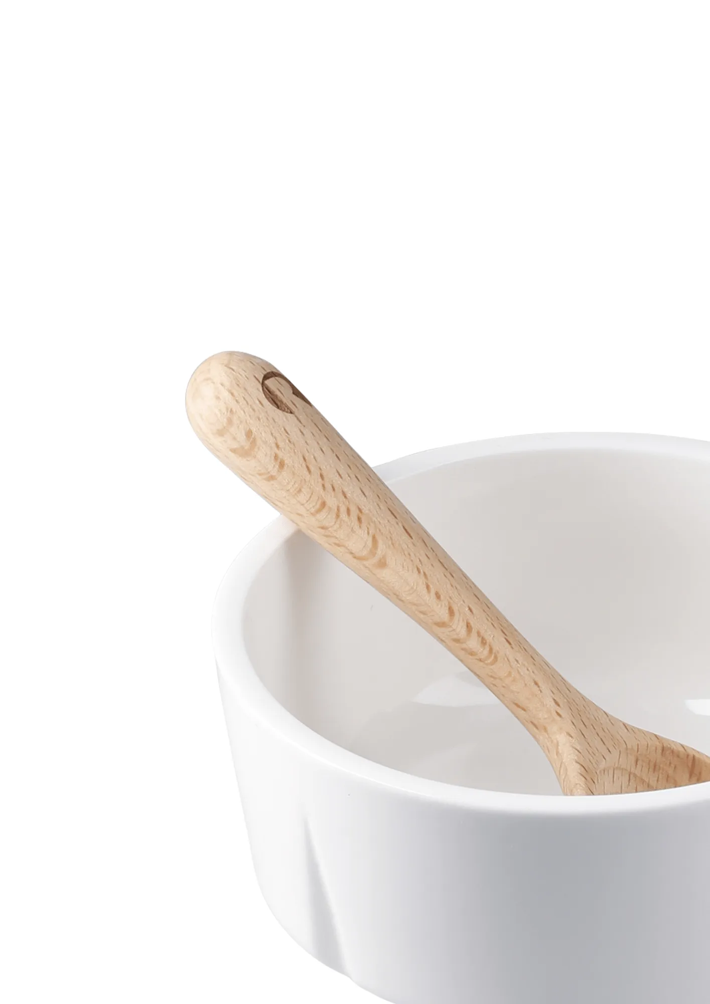 Grand Cru snackschaal en lepel, Wit, Ø10,5 cm Rosendahl