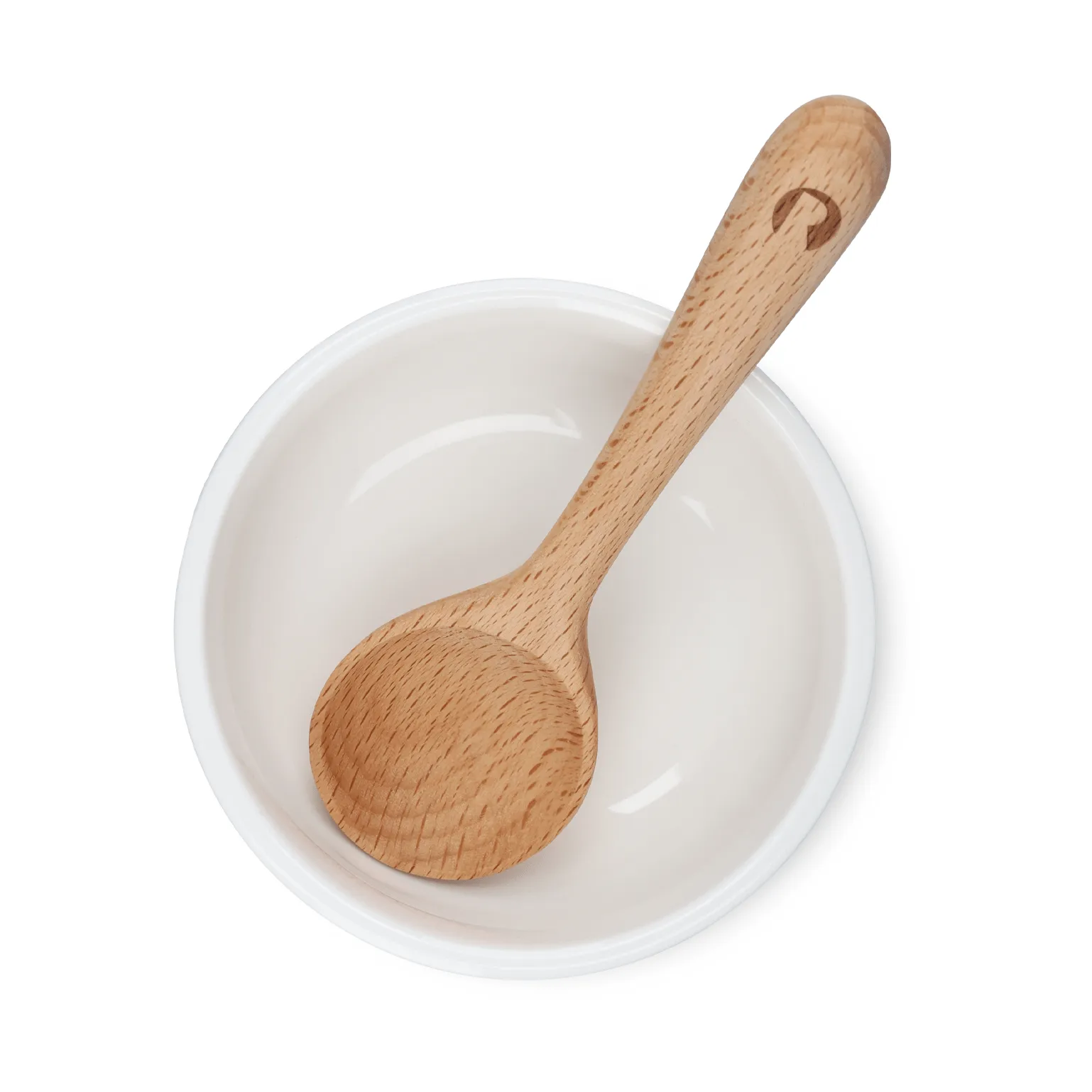 Grand Cru snackschaal en lepel, Wit, Ø9 cm Rosendahl