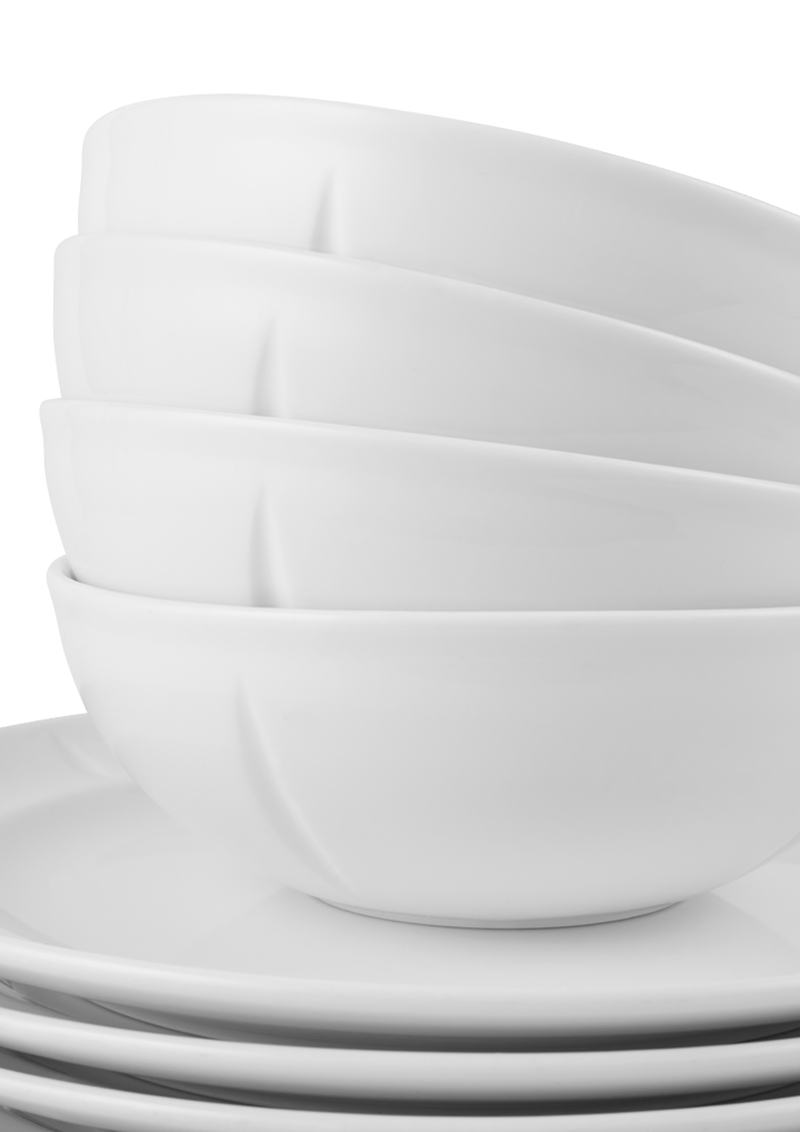 Grand Cru Soft serveerset wit 16-delig, Wit Rosendahl