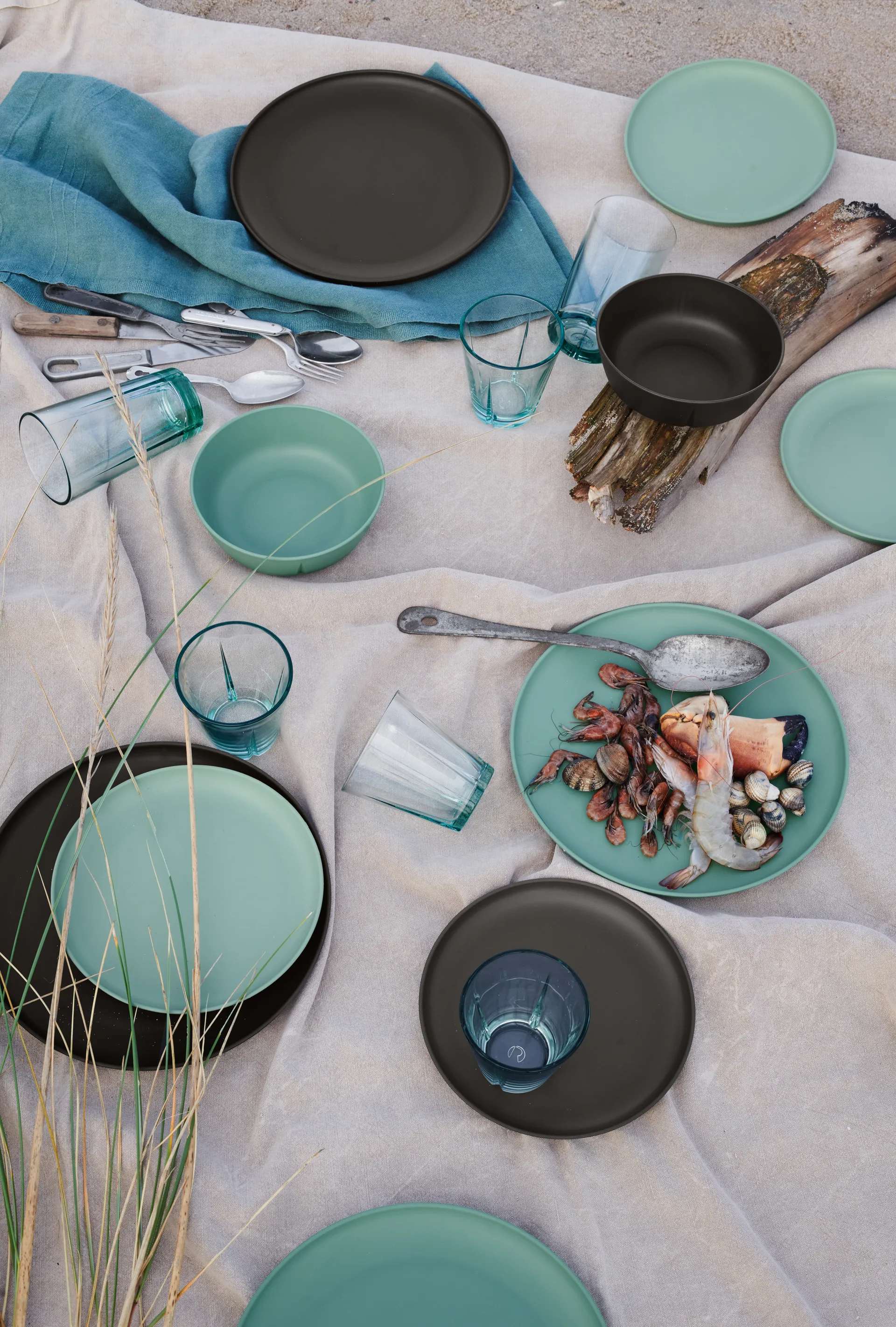 Grand Cru Take melamine bord Ø26 cm 2-pack, Grijs Rosendahl