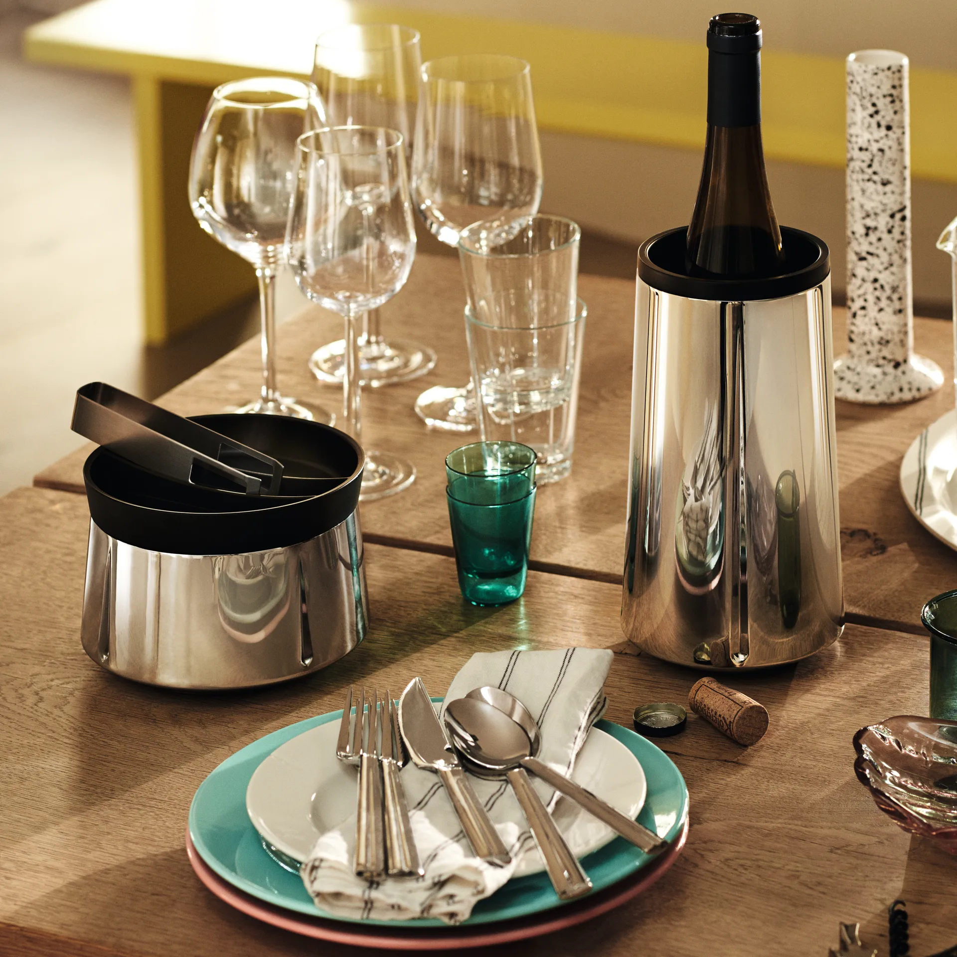 Grand Cru wijnkoeler, Roestvrij staal Rosendahl