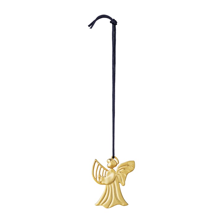 Karen Blixen engel met harp kersthanger 7 cm - Verguld - Rosendahl