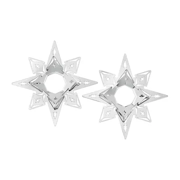 Karen Blixen kaarsenmanchet ster 3 cm 2-pack - Verzilverd - Rosendahl