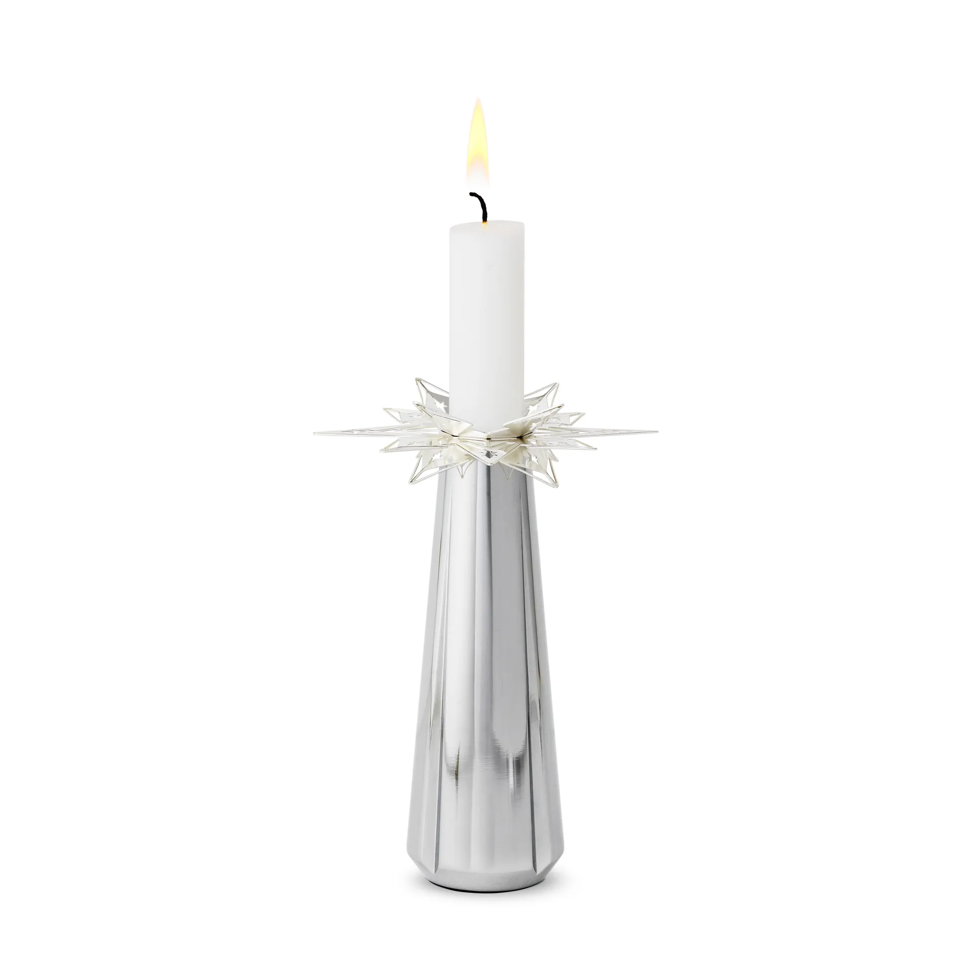 Karen Blixen kaarsenmanchet ster 3 cm 2-pack, Verzilverd Rosendahl