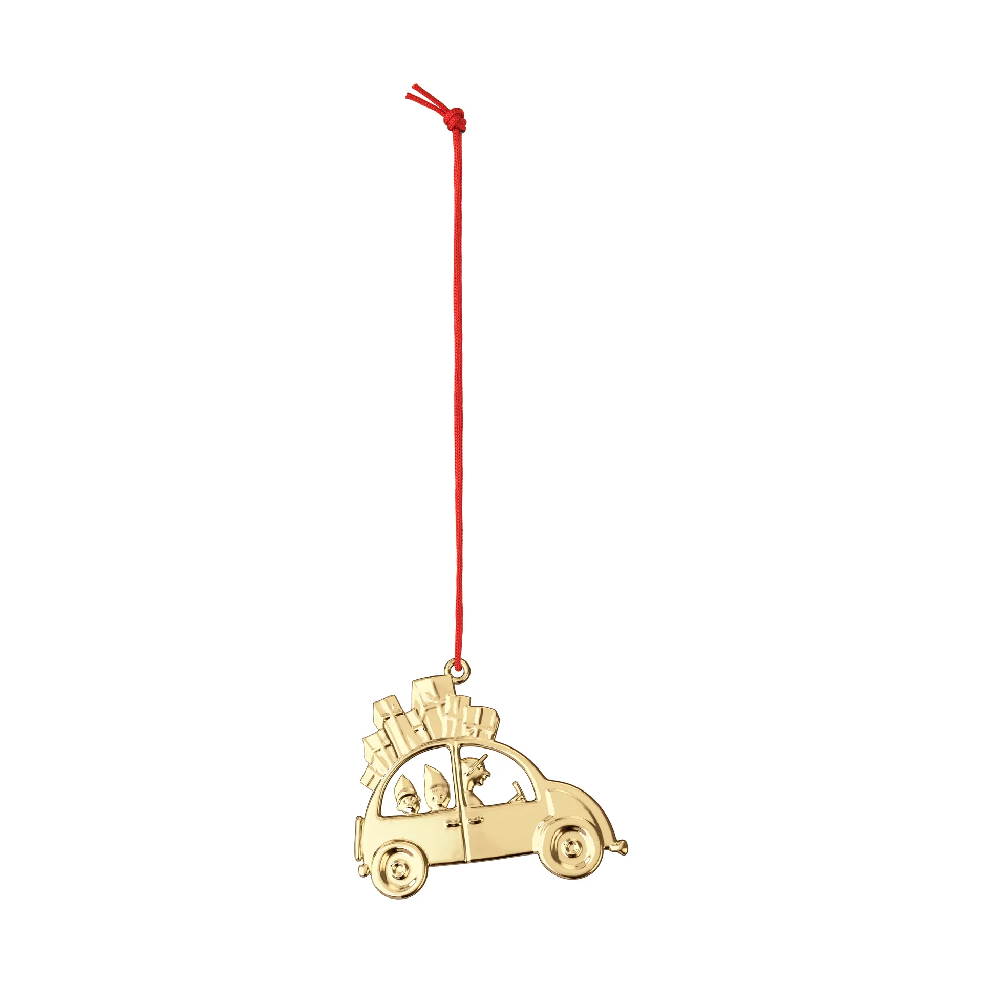 Karen Blixen kerstauto kersthanger 6,5 cm, Verguld Rosendahl