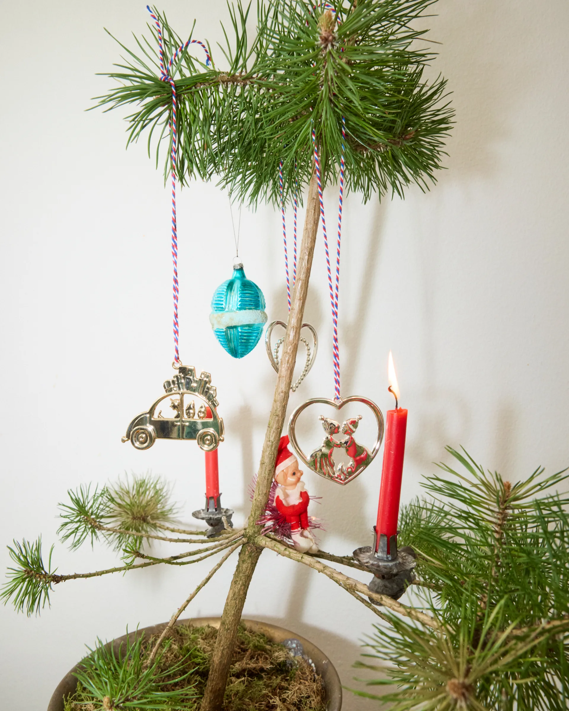 Karen Blixen kerstauto kersthanger 6,5 cm, Verzilverd Rosendahl