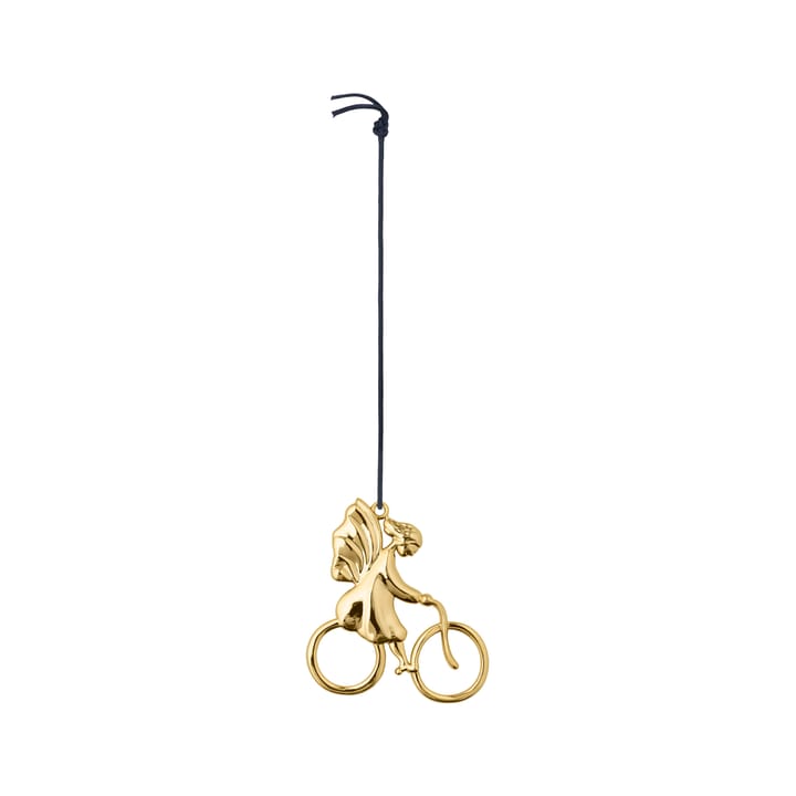Karen Blixen Kerstdecoratie Engeltje op de fiets - Goud - Rosendahl