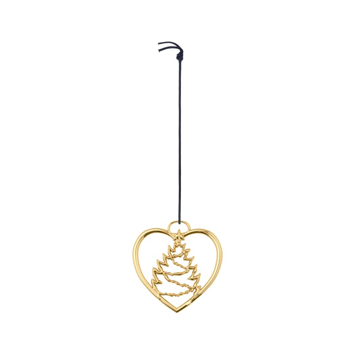Karen Blixen Kerstdecoratie Hart met kerstboom - Goud - Rosendahl