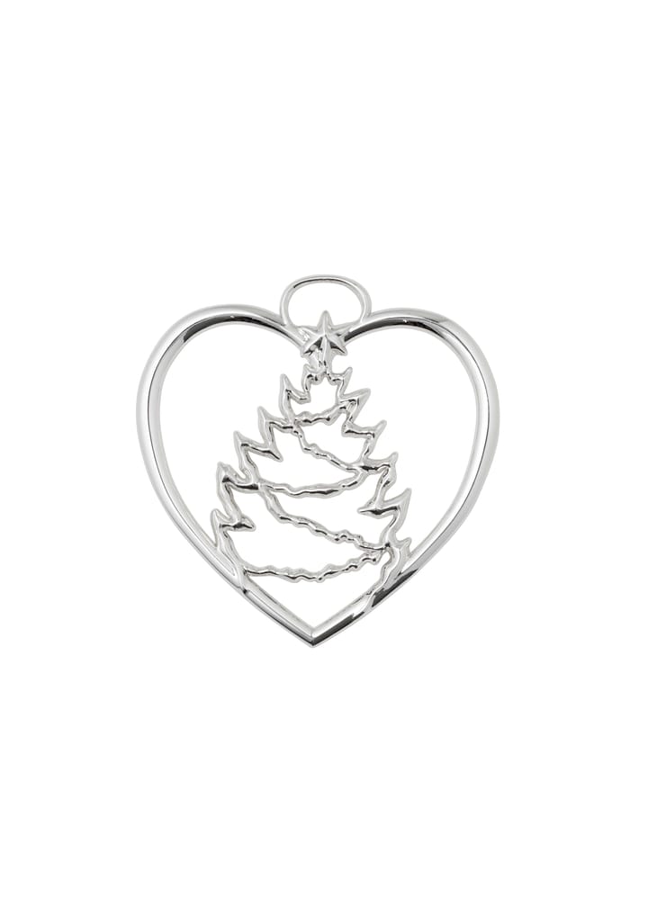 Karen Blixen Kerstdecoratie Hart met kerstboom, Zilver Rosendahl