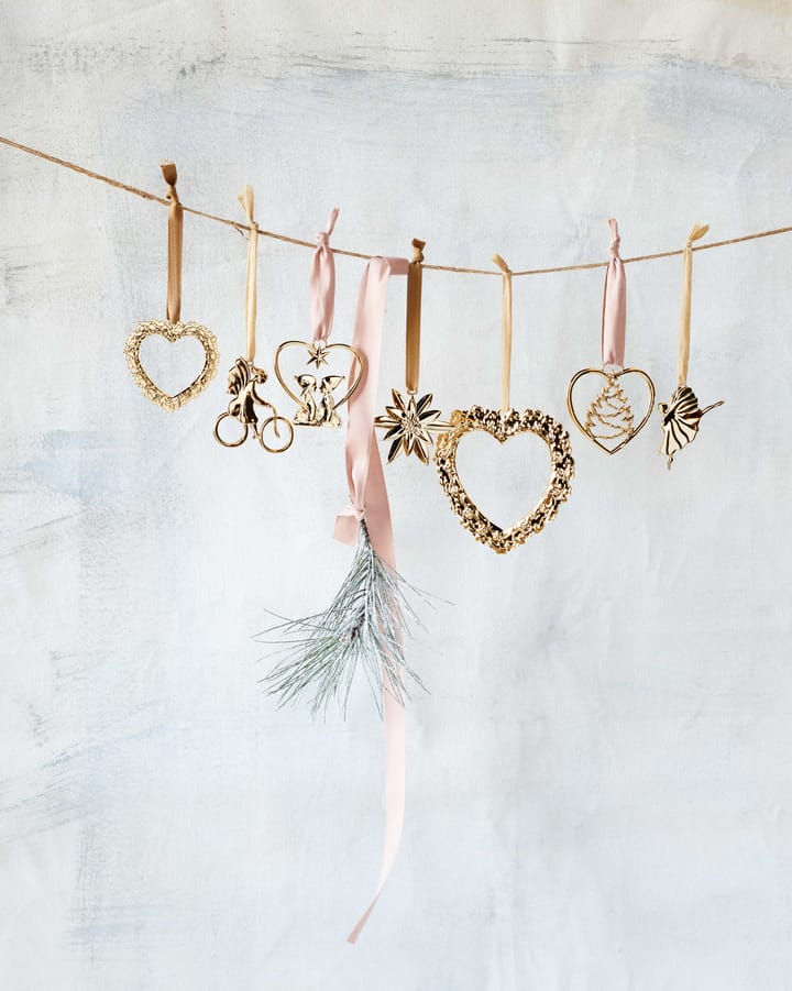 Karen Blixen Kerstdecoratie Hart met kinderen, Goud Rosendahl