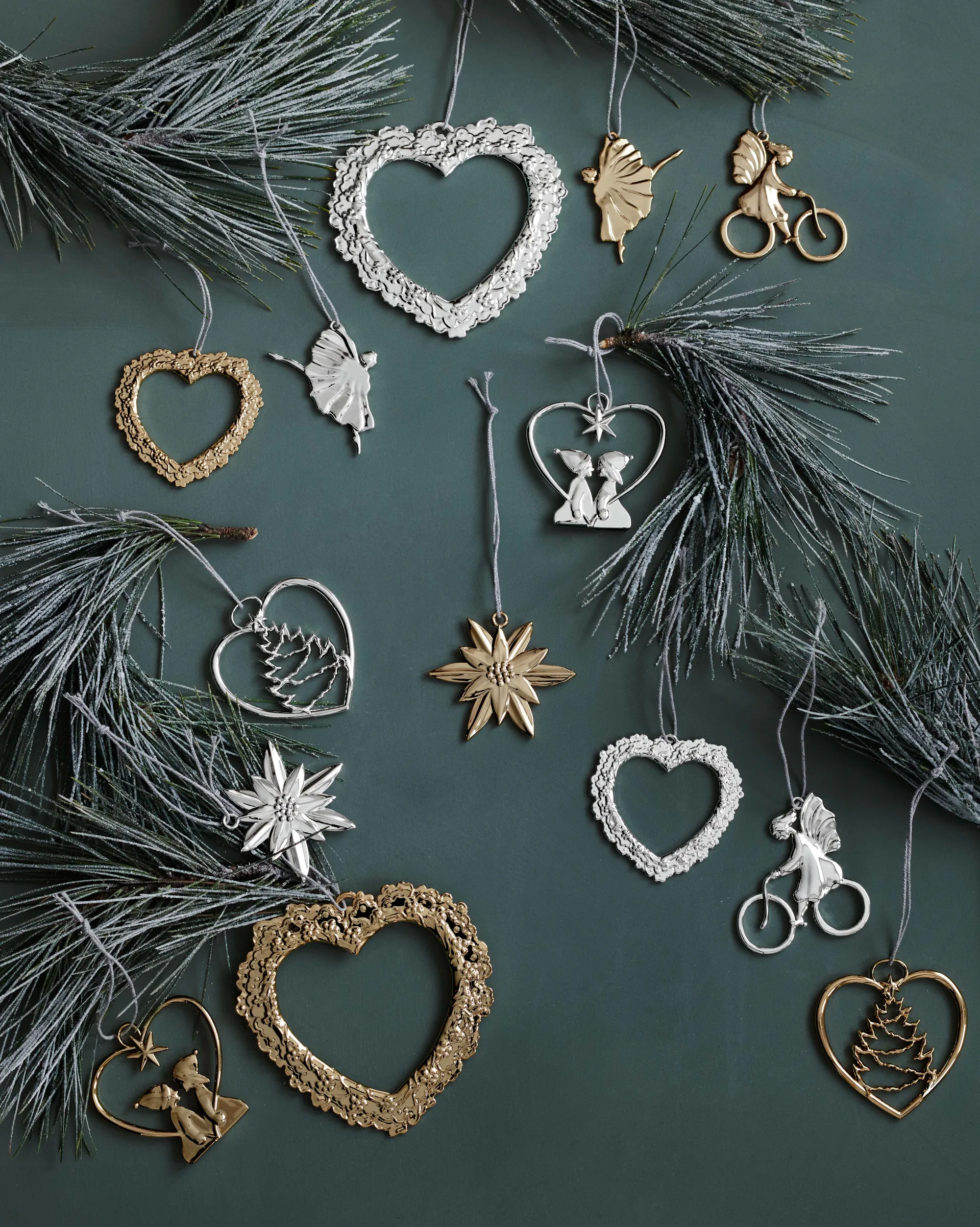 Karen Blixen Kerstdecoratie Winterbloem, Zilver Rosendahl