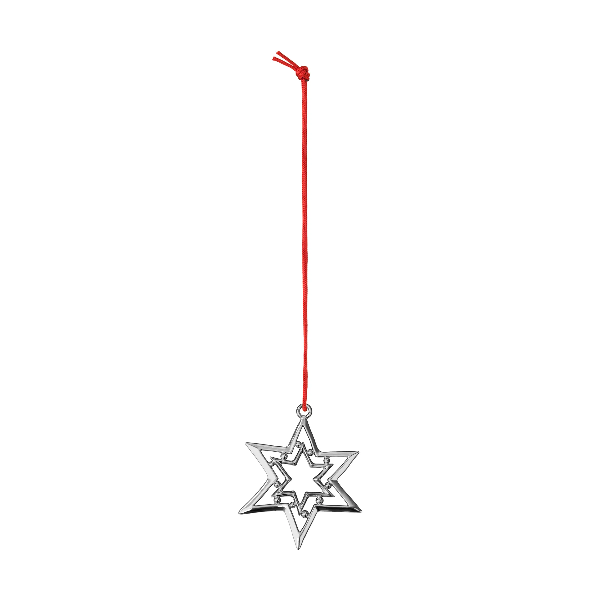 Karen Blixen kerstster hanger 8 cm, Verzilverd Rosendahl