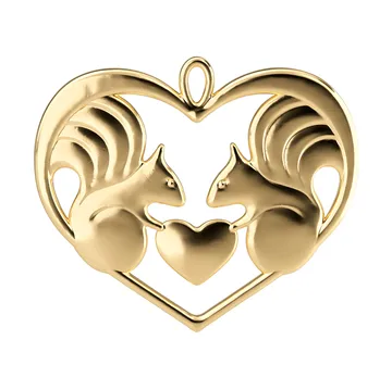 Karen Blixen nuts about you decoratiehanger - Verguld, 6 cm - Rosendahl